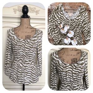Michael Kors Zebra Print Blouse
